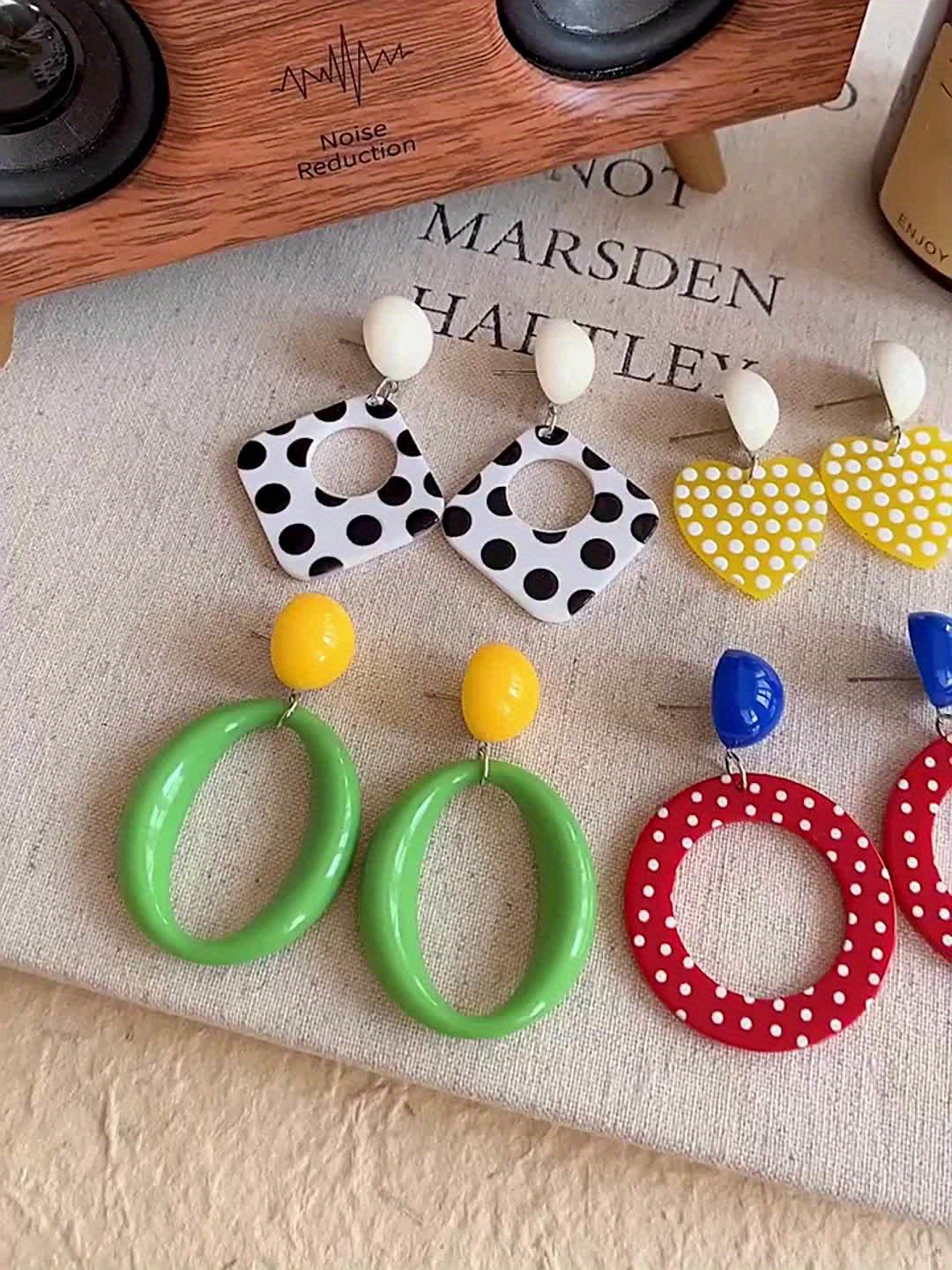 Polka Dot Earrings for Women
